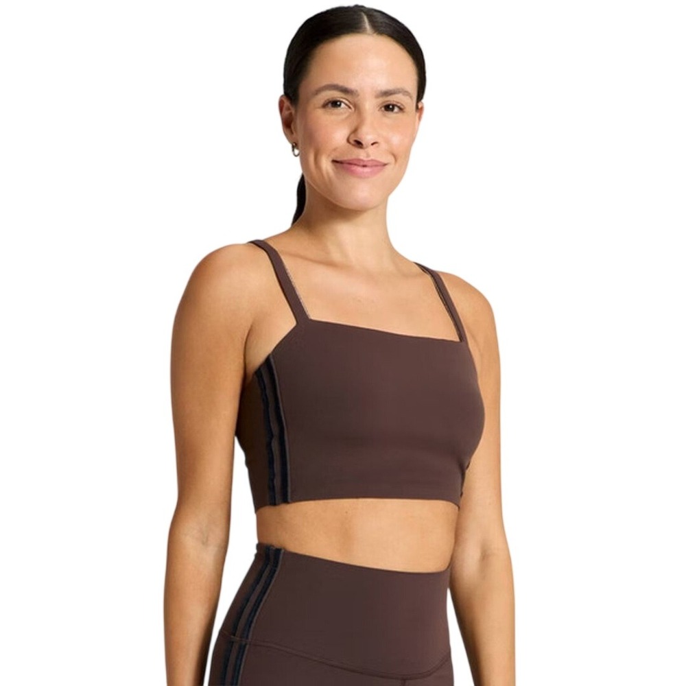 All in Motion Women's Brown Piped‎ Cross Back Sports Bra Size XXL